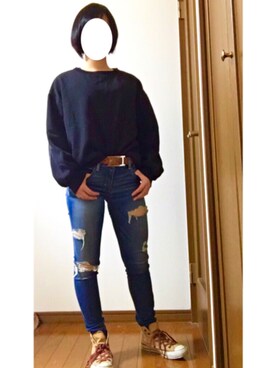 Rさん（レディース・153cm）の冬コーディネート