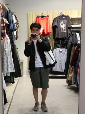 「Dustyのアイテム」を使った、我是菲尔德さん（メンズ・173cm）の春コーディネート