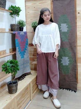 「森ガール」｜karenさん（レディース・156cm）の秋コーディネート