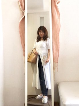 「JUSGLITTY（ジャスグリッティー）のアイテム（ワンピース/ドレス）」を使った、ElleRoseさん（レディース・152cm）の夏コーディネート
