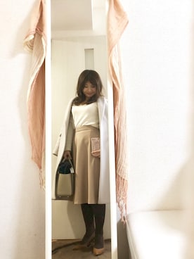 「POOL SIDE（プールサイド）のアイテム（パンプス）」を使った、ElleRoseさん（レディース・152cm）の冬コーディネート