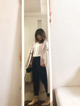 「JUSGLITTY（ジャスグリッティー）のアイテム（ジャケット/アウター）」を使った、ElleRoseさん（レディース・152cm）の春コーディネート