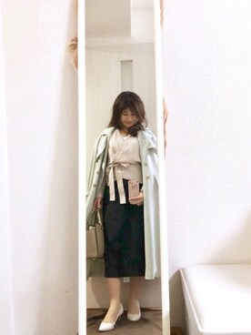 「POOL SIDE（プールサイド）のアイテム（パンプス）」を使った、ElleRoseさん（レディース・152cm）の春コーディネート