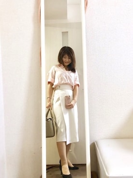 「POOL SIDE（プールサイド）のアイテム（パンプス）」を使った、ElleRoseさん（レディース・152cm）の夏コーディネート