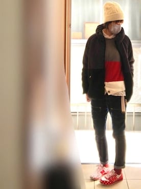 「Lee（リー）のアイテム（ブルゾン）」を使った、はるはなさん（レディース・160cm）の冬コーディネート