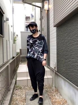 レギンス スパッツを使った サルエルパンツ のレディース人気ファッションコーディネート Wear