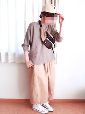 「SEVENDAYS=SUNDAY（セブンデイズサンデイ）のアイテム（キャップ）」を使った、miiさん（レディース・154cm）の秋コーディネート
