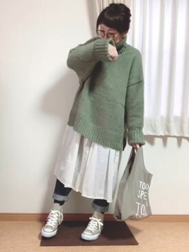miiさん（レディース・154cm）の冬コーディネート