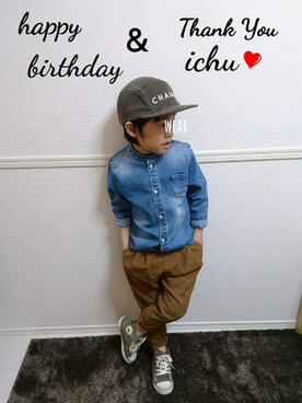 「いっちゃん❤のアイテム（その他、その他）」を使った、OU.さん（キッズ・130cm）の春コーディネート