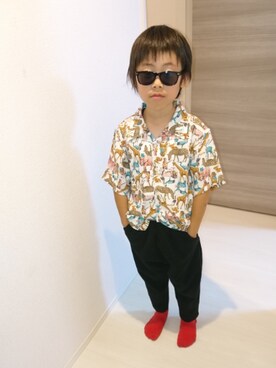 「小1」｜OU.さん（キッズ・110cm）の夏コーディネート