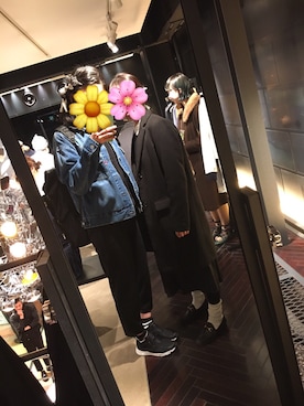 「Rodeo Crowns（ロデオクラウンズ）のアイテム（デニムジャケット）」を使った、にっこさん（レディース・157cm）の冬コーディネート