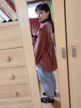 「アイテム（福袋/福箱、ブラック系）」を使った、Tamaさん（レディース・152cm）の冬コーディネート