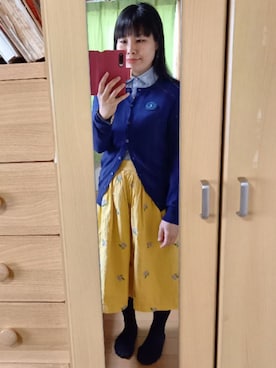 「あじさい柄」｜Tamaさん（レディース・152cm）の春コーディネート