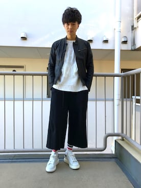 「And A（アンドエー）のアイテム（ジャケット/アウター）」を使った、渡邉康輝さん（メンズ・178cm）の秋コーディネート