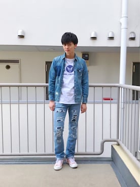 「バズライトイヤー」｜渡邉康輝さん（メンズ・178cm）の春コーディネート