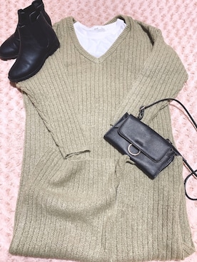 ✽K✽さん（レディース・156cm）の冬コーディネート