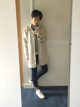 「Carhartt WIP（カーハートダブリューアイピー）のアイテム（ジャケット/アウター）」を使った、selenoさん（レディース・161cm）の春コーディネート