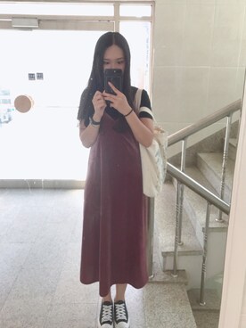 「CONVERSE（コンバース）のCONVERSE コンバース ジャック パーセル / JACK PURCEL（スニーカー）」を使った、Josslynさん（レディース・157cm）の秋コーディネート