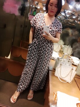 「MONKI（モンキ）のアイテム（つなぎ/オールインワン）」を使った、TangY_cさん（レディース・158cm）の夏コーディネート