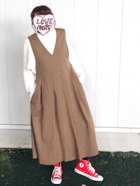 「イロチ買い」｜「アイテム（ワンピース/ドレス）」を使った、♡kkk♡さん（レディース・150cm）の春コーディネート