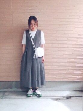 ♡kkk♡さんの「KBF　BIGプリーツジャンパースカート」を使ったコーディネート