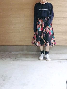 「ファー靴下」｜♡kkk♡さん（レディース・150cm）の秋コーディネート