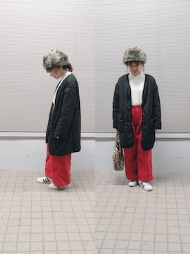 「イロチ買い」｜「アイテム（ジャケット/アウター）」を使った、♡kkk♡さん（レディース・150cm）の冬コーディネート
