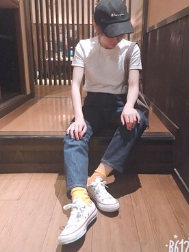 「イロチ買い」｜「アイテム（帽子）」を使った、♡kkk♡さん（レディース・150cm）の秋コーディネート
