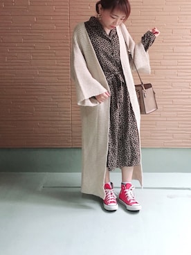 「アイテム（バレッタ/ヘアクリップ、ホワイト系）」を使った、♡kkk♡さん（レディース・150cm）の秋コーディネート