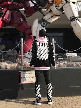 「大阪」｜「アイテム（スタジャン）」を使った、ひろしさん（メンズ・166cm）の春コーディネート