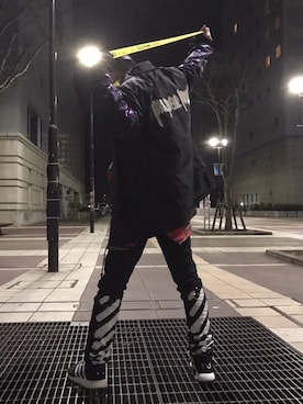 「茨城スナップ」｜「アイテム（ジャケット/アウター）」を使った、ひろしさん（メンズ・166cm）の春コーディネート