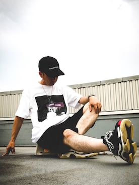 「1017 ALYX 9SM（アリクス）のアイテム（パンツ）」を使った、ひろしさん（メンズ・166cm）の夏コーディネート