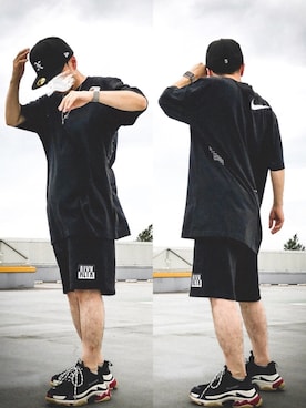 「1017 ALYX 9SM（アリクス）のアイテム（パンツ）」を使った、ひろしさん（メンズ・166cm）の夏コーディネート