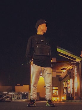 「1017 ALYX 9SM（アリクス）のアイテム（バッグ）」を使った、ひろしさん（メンズ・166cm）の秋コーディネート