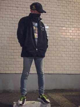 ネックウォーマー スヌードを使った 90 Sスタイル の人気ファッションコーディネート Wear