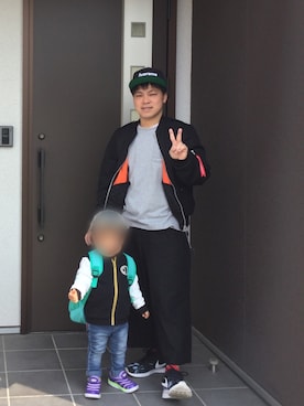 「BIT'Z（ビッツ）のアイテム（パンツ）」を使った、サカエさん（メンズ・160cm）の春コーディネート