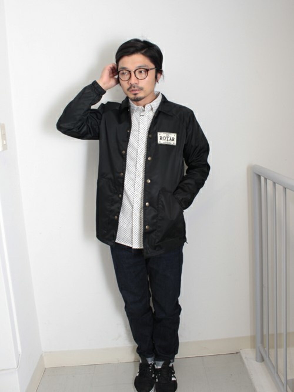 Yusukeさんの「Nylon coach jacket（ROTAR）」を使ったコーディネート