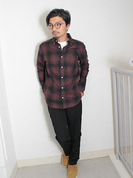 「YELLOW RUBY（イエロールビー）のアイテム」を使った、Yusukeさん（メンズ・170cm）の春コーディネート
