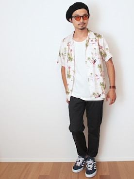 「SERENITY.STILLMOMENT（セレニティースティルモーメント）のアイテム」を使った、Yusukeさん（メンズ・170cm）の夏コーディネート