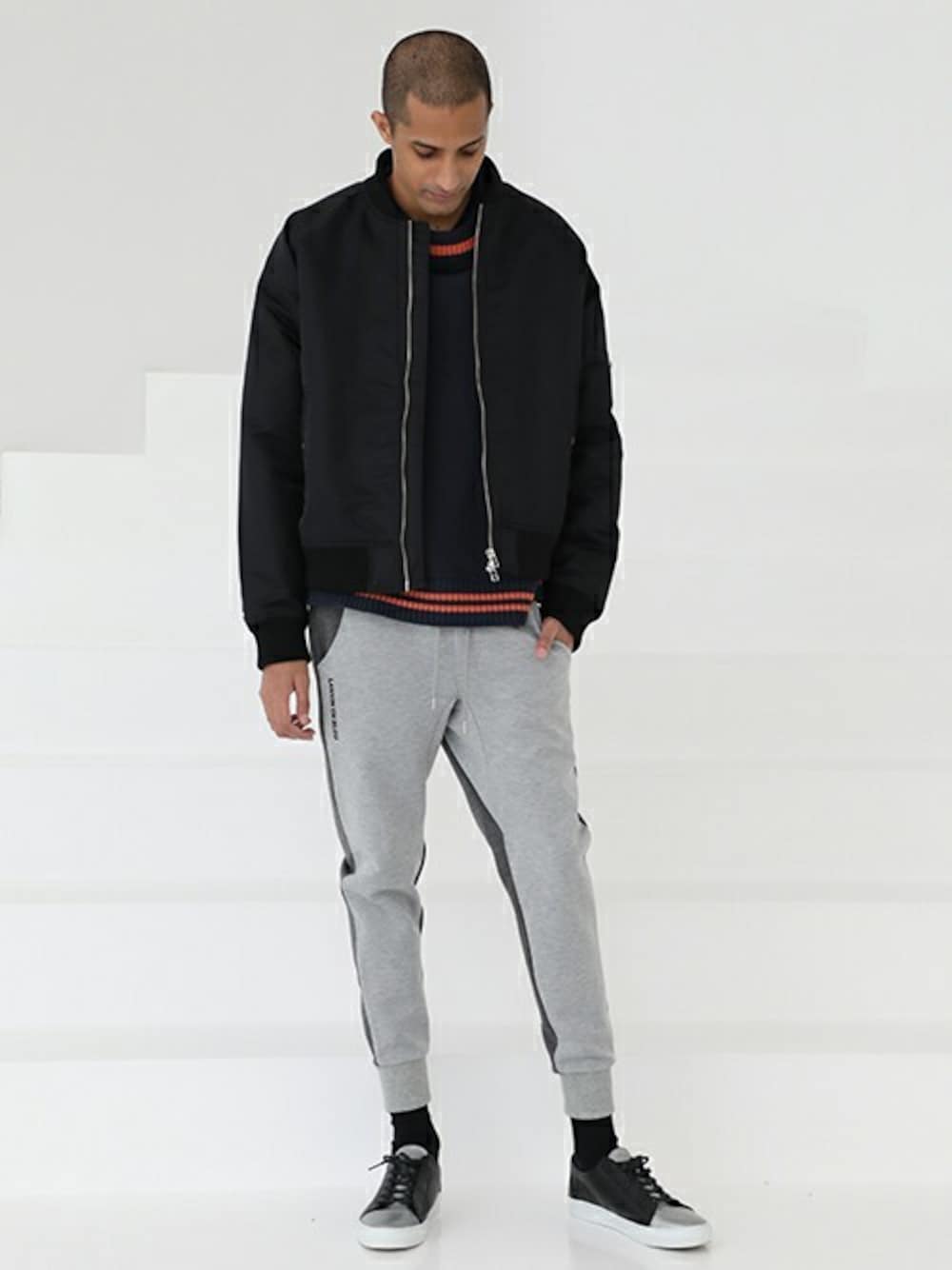 新品　ランバンオンブルー　 ナイロンジャケット MA-1 フライトジャケット Amazon | [ランバンオンブルー] アウターブルゾン MA-1タイプ