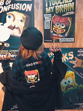 「spongebob」｜AmaKiKiKiさん（レディース・155cm）の春コーディネート