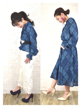 「k*（ケイ）のアイテム（トップス）」を使った、tsurumayu☆さん（レディース・153cm）の春コーディネート