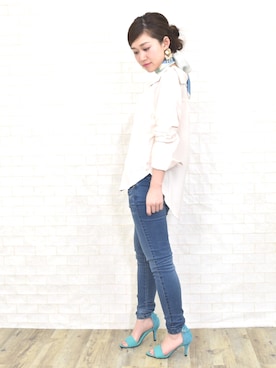 「Eimee Law（エイミーロウ）のアイテム」を使った、tsurumayu☆さん（レディース・153cm）の春コーディネート