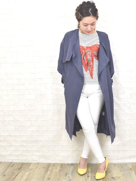 「Eimee Law（エイミーロウ）のアイテム」を使った、tsurumayu☆さん（レディース・153cm）の春コーディネート