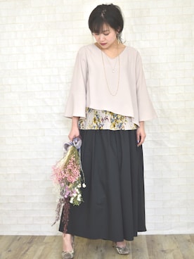 「MAYGLOBE（メイグローブ）のアイテム」を使った、tsurumayu☆さん（レディース・153cm）の春コーディネート