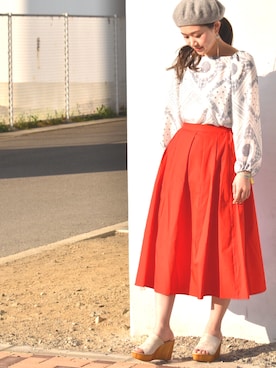 「LHELBIE（レルビエ）のアイテム」を使った、tsurumayu☆さん（レディース・153cm）の春コーディネート