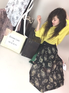 「Eimee Law（エイミーロウ）のアイテム」を使った、tsurumayu☆さん（レディース・153cm）の春コーディネート