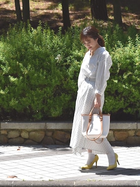 「アイテム（ゴールド系）」を使った、tsurumayu☆さん（レディース・153cm）の春コーディネート