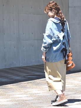 「CURI BISCUI（キュリ　ビスキュイ）のアイテム」を使った、tsurumayu☆さん（レディース・153cm）の春コーディネート