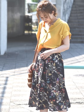 「CURI BISCUI（キュリ　ビスキュイ）のアイテム」を使った、tsurumayu☆さん（レディース・153cm）の夏コーディネート